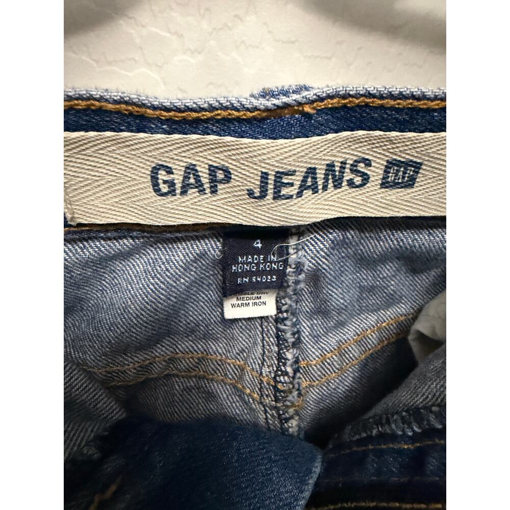 Gap Jean - Vintage Y2K Blue Jean Denim Midi Skirt Medium Wash - size 4 - Picture 2 of 3